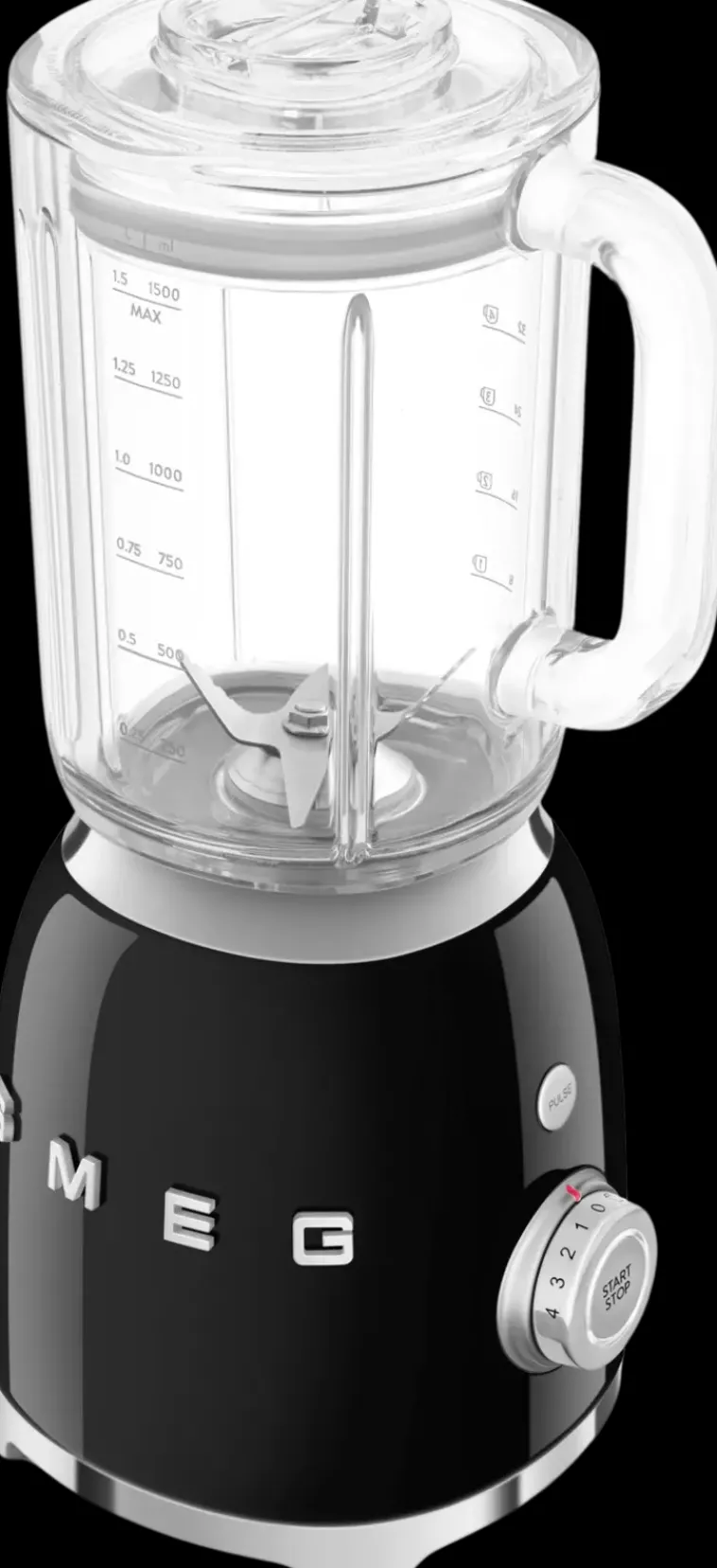 Smeg Ruoanvalmistuskoneet-Tehosekoitin Blf03Bleu, Musta