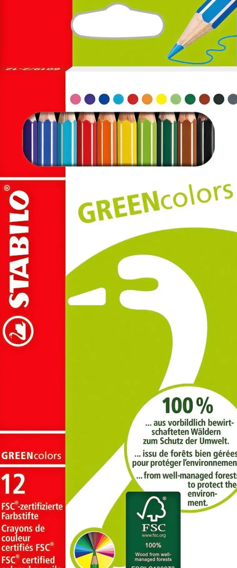 Online Puuvarikyna Greencolors 12 Varia Toimistotarvikkeet