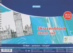 Stylex Askartelutarvikkeet-Luonnoslehtio A4 135G