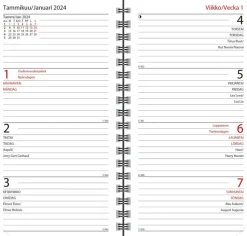 New Taskukalenteri Agenda Horizontal, Liila Kalenterit