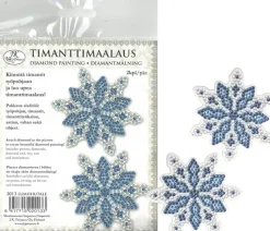 Clearance Timanttimaalaus Lumihiutale 2Kpl/Pkt Askartelutarvikkeet