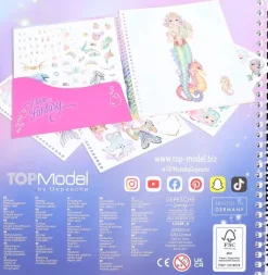 TOPModel Askartelutarvikkeet-Dress Me Up Tarrakirja Mermaid