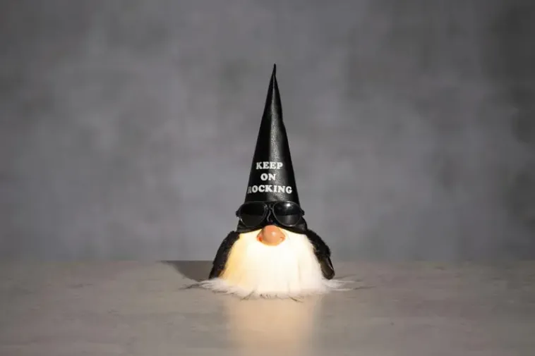 New Tonttu Keep On Rocking Led-Valolla 26 Cm Sesonkijuhlatarvikkeet