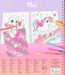 Ylvi Askartelutarvikkeet-Varityskirja Paljeteilla